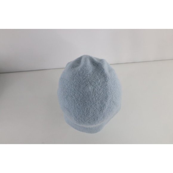 Vintage J Crew Blank Wool Knit Boonie Bucket Sun Hat Light Blue Womens One Size main image 6